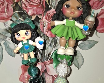 Coffee girlie clay pen