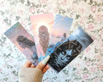 Mermaid siren horror spooky bookmark | ocean