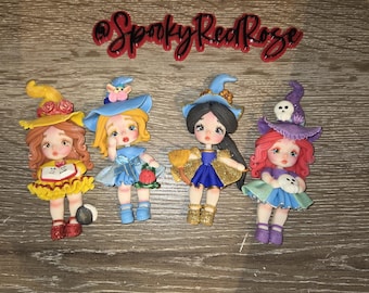 Witch princess clay doll pen set - mermaid