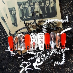 Strange Thing Eddy Press on nails - spooky hell club glue on nail