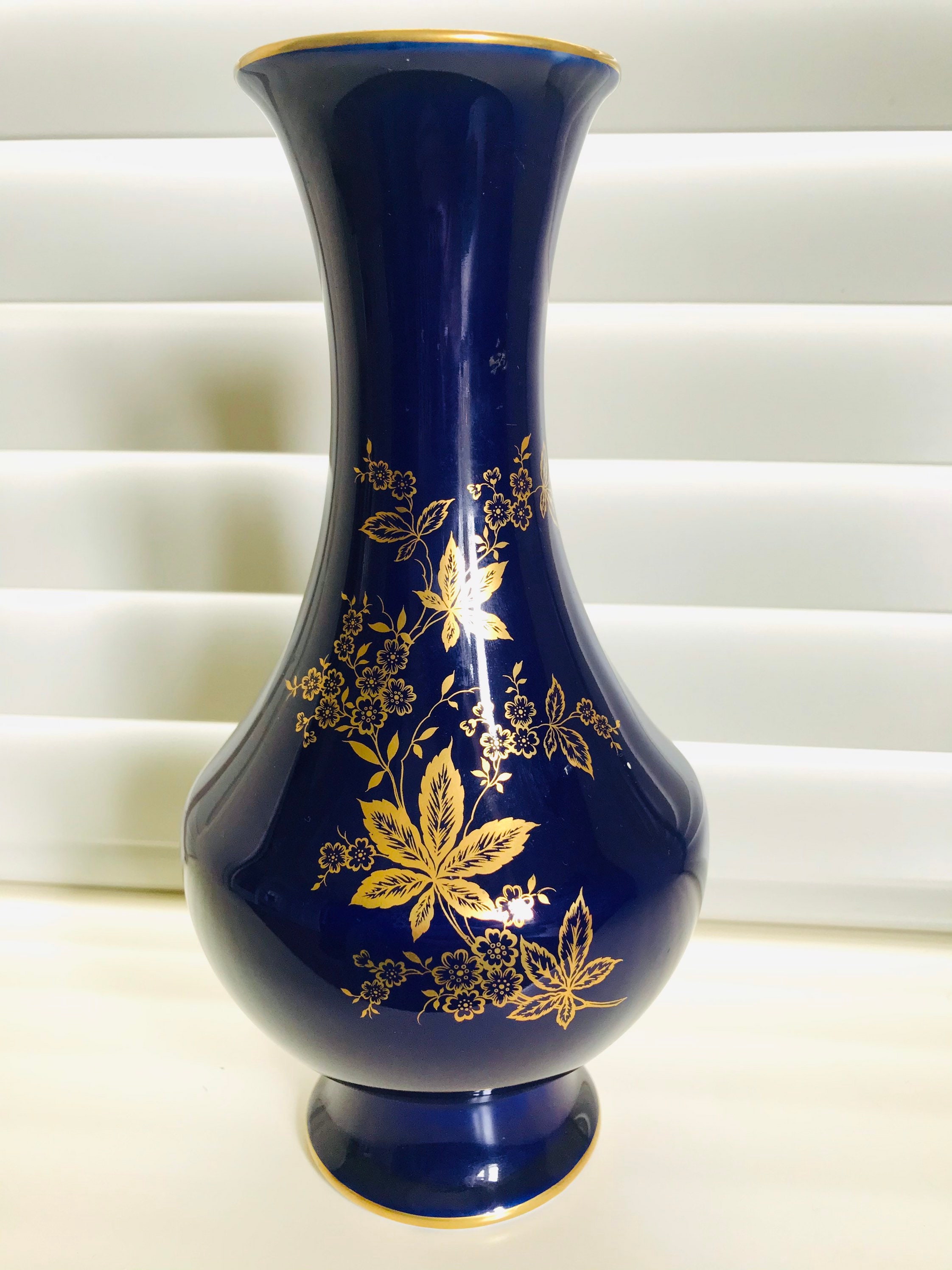 Lindner Kueps Bavaria Real Kobalt Vase Etsy