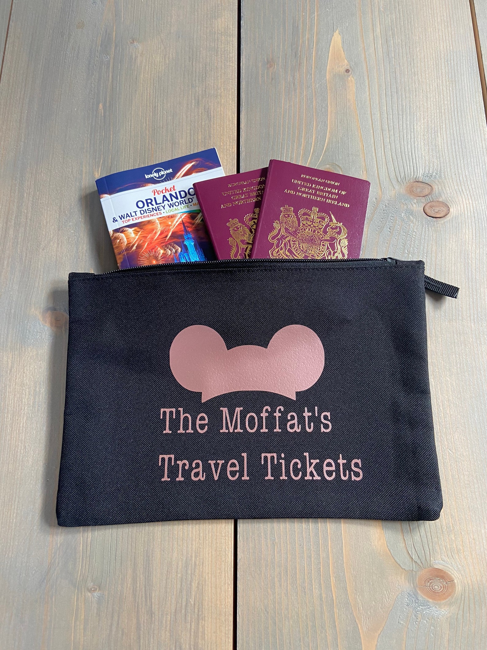 Disney Travel Wallet Etsy