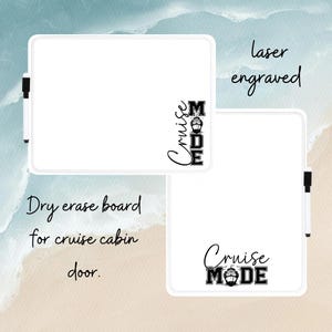 Cruise Door Dry Erase Board - Cruise Door Decor - Cruise Door Memo Board -  Cruise Door - Cruise Mode - Laser Engraved Cruise Door Decor