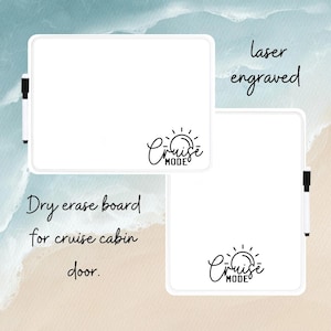 Cruise Door Dry Erase Board - Cruise Door Decor - Cruise Door Memo Board -  Cruise Door - Cruise Mode - Laser Engraved Cruise Door Decor