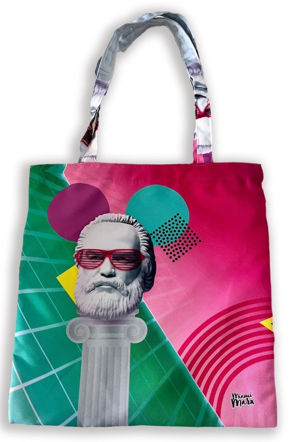 Tote Bag Digital Art Design Miami Marx. Vaporwave Glitch Arte