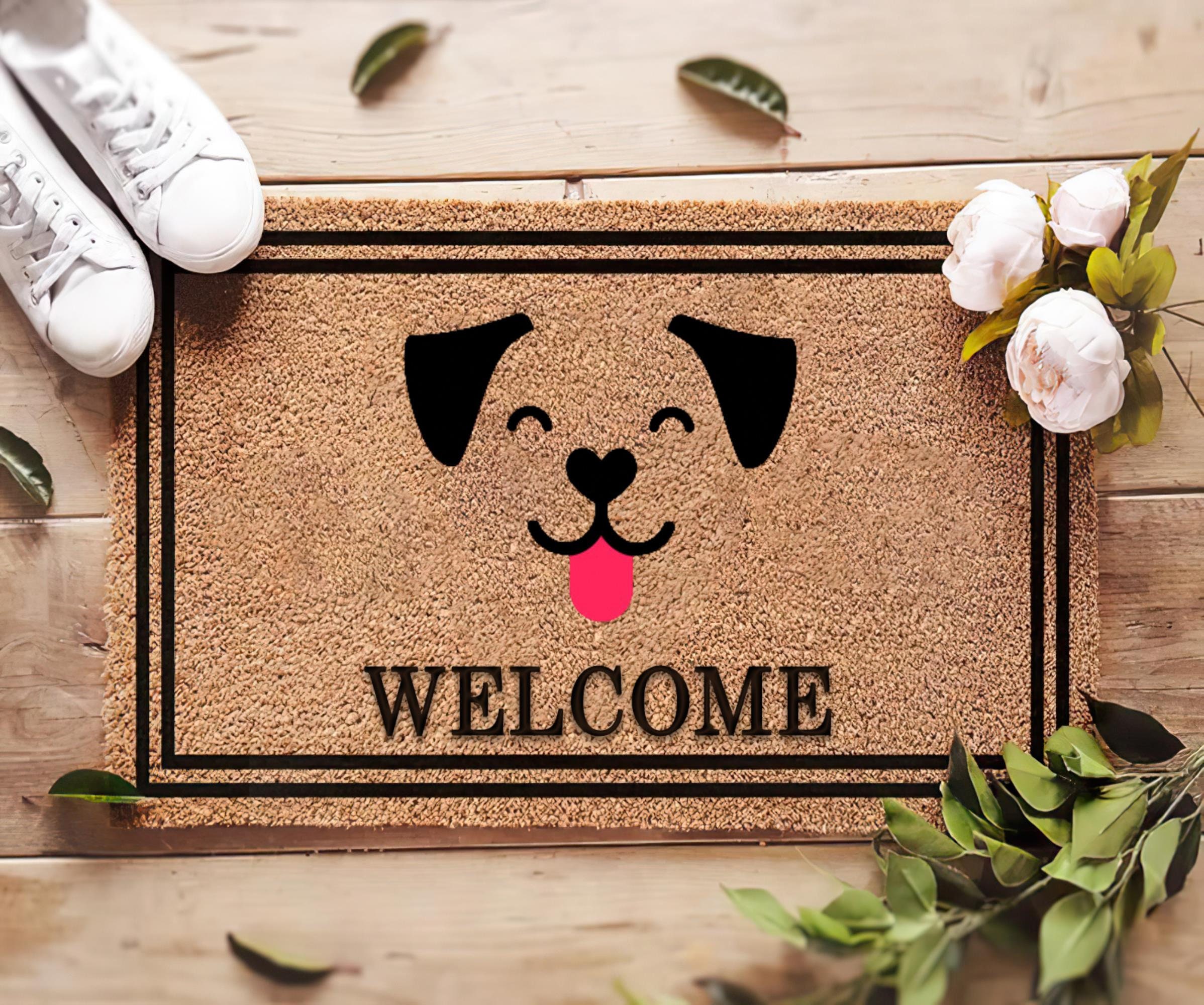Dog Doormat Funny Dog Doormat Home Decor Custom Etsy