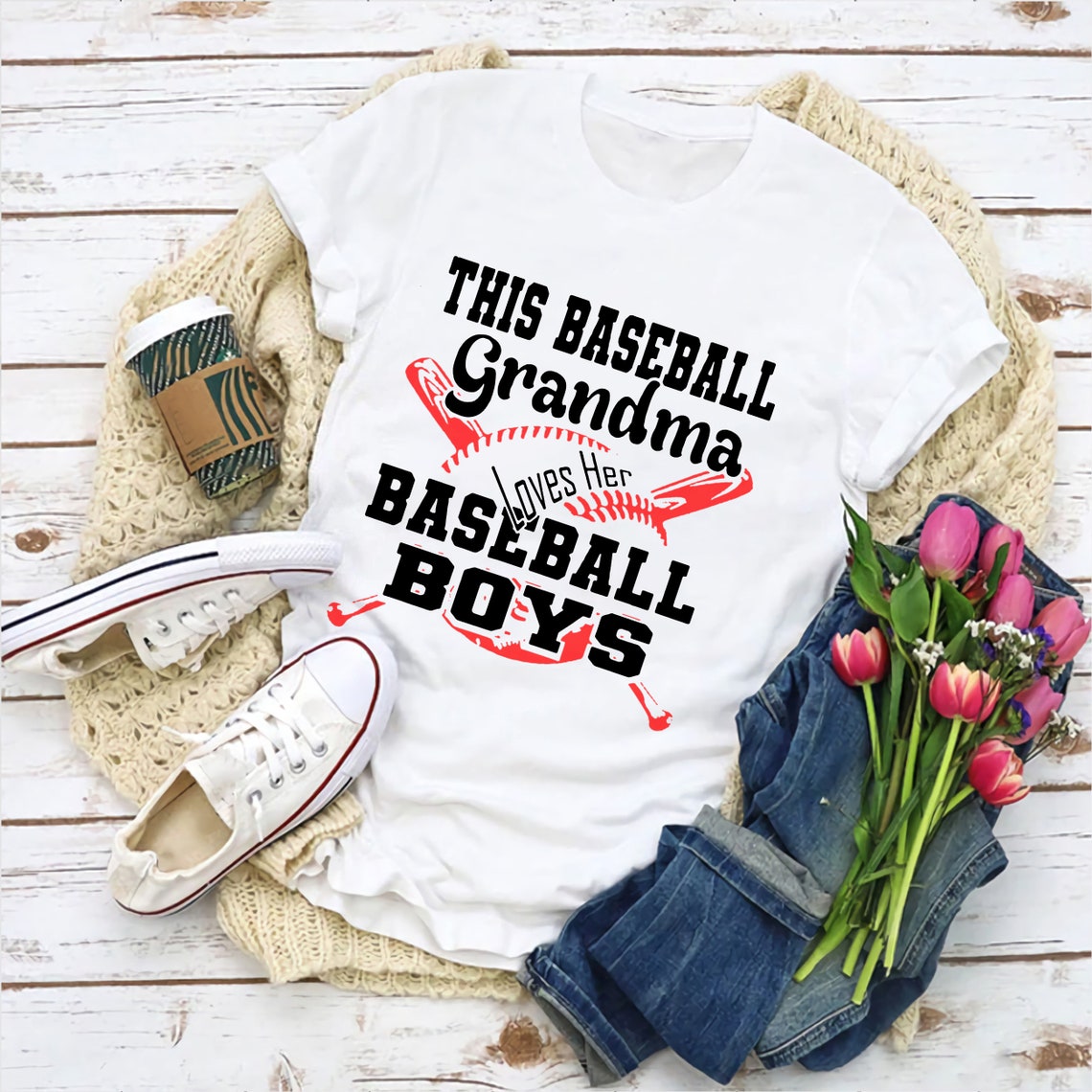 This Baseball Grandma Shirt Baseball Grandma TShirt Cute Etsy