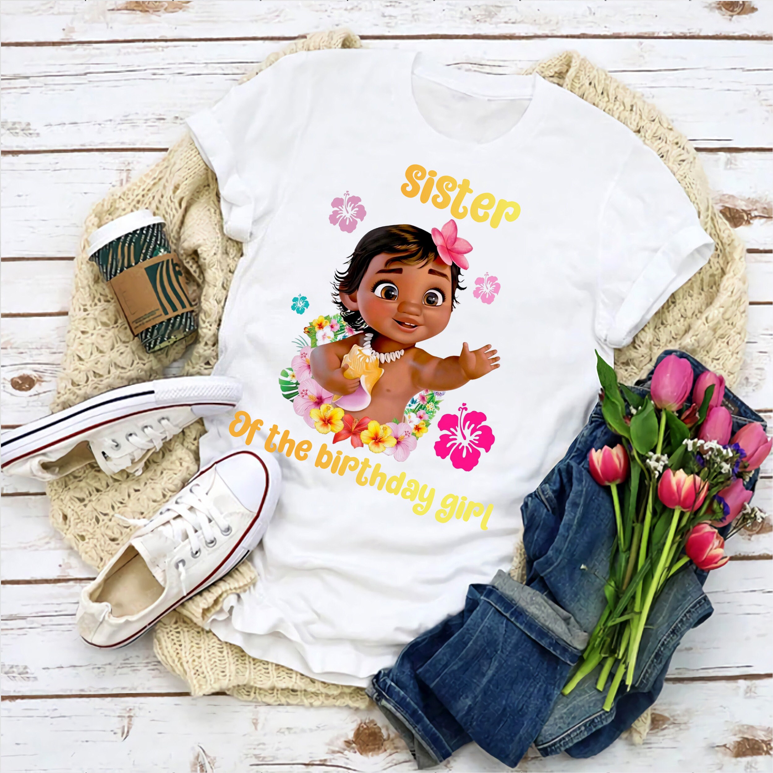 moana birthday shirts for family