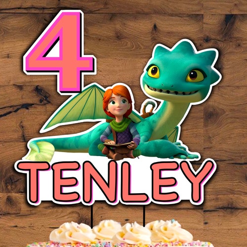 Dragon Rescue Riders Birthday Cupcake Toppers | Etsy