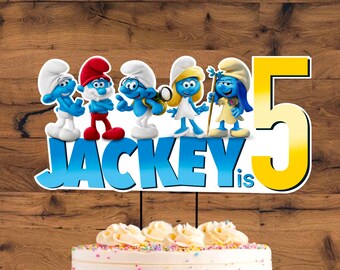 Smurf Smurfs Cake Etsy