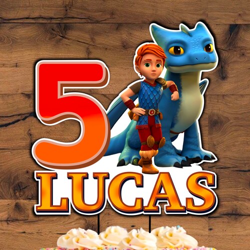 Dragon Rescue Riders Birthday Cupcake Toppers | Etsy