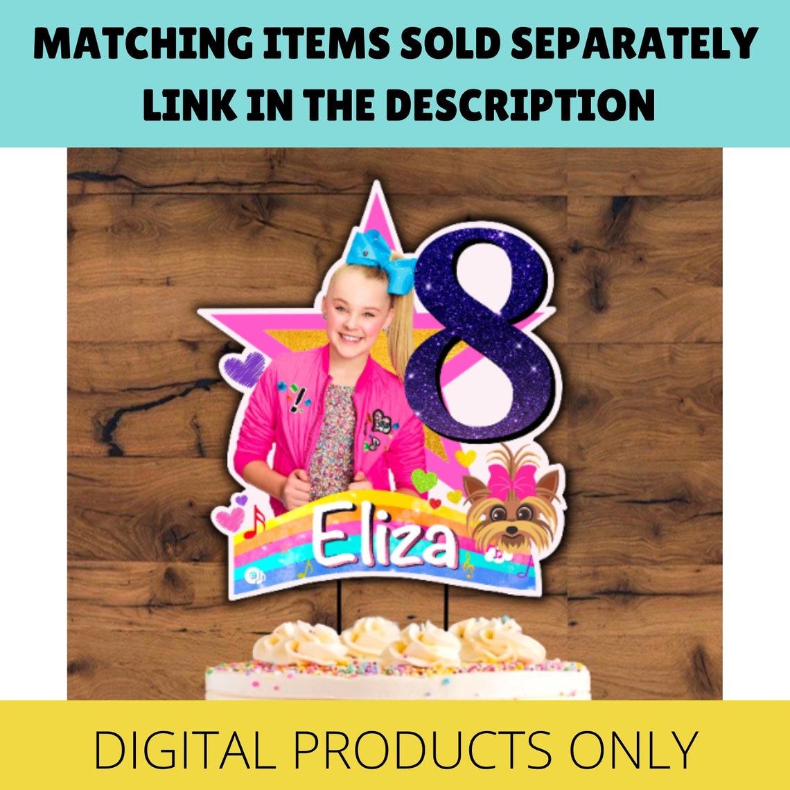 Jojo Siwa Party Banner Printable Jojo Siwa Birthday Jojo | Etsy