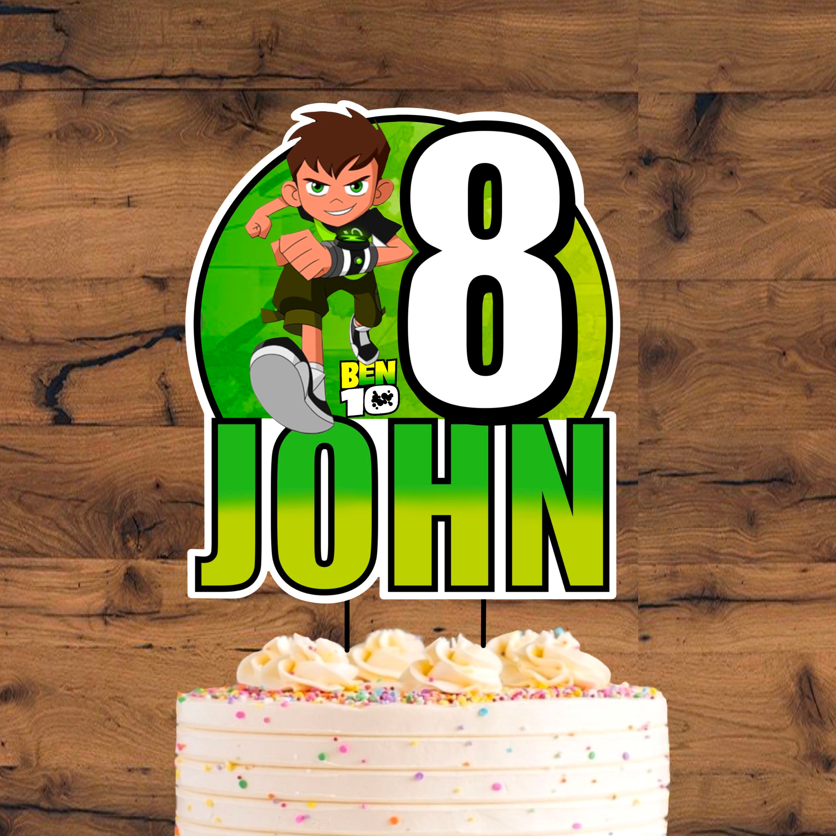 Ben 10 Cake Topper Printable Ben 10 Toppers Ben 10 | Etsy