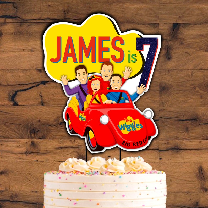The Wiggles Cake Topper PRINTABLE Emma Wiggles Party Decor | Etsy