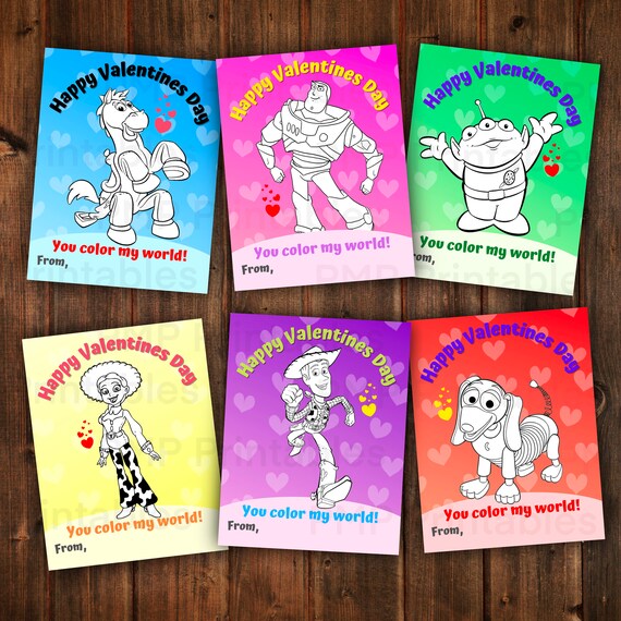 Toy Story Valentines Day Card Printable Valentines Day Card Etsy