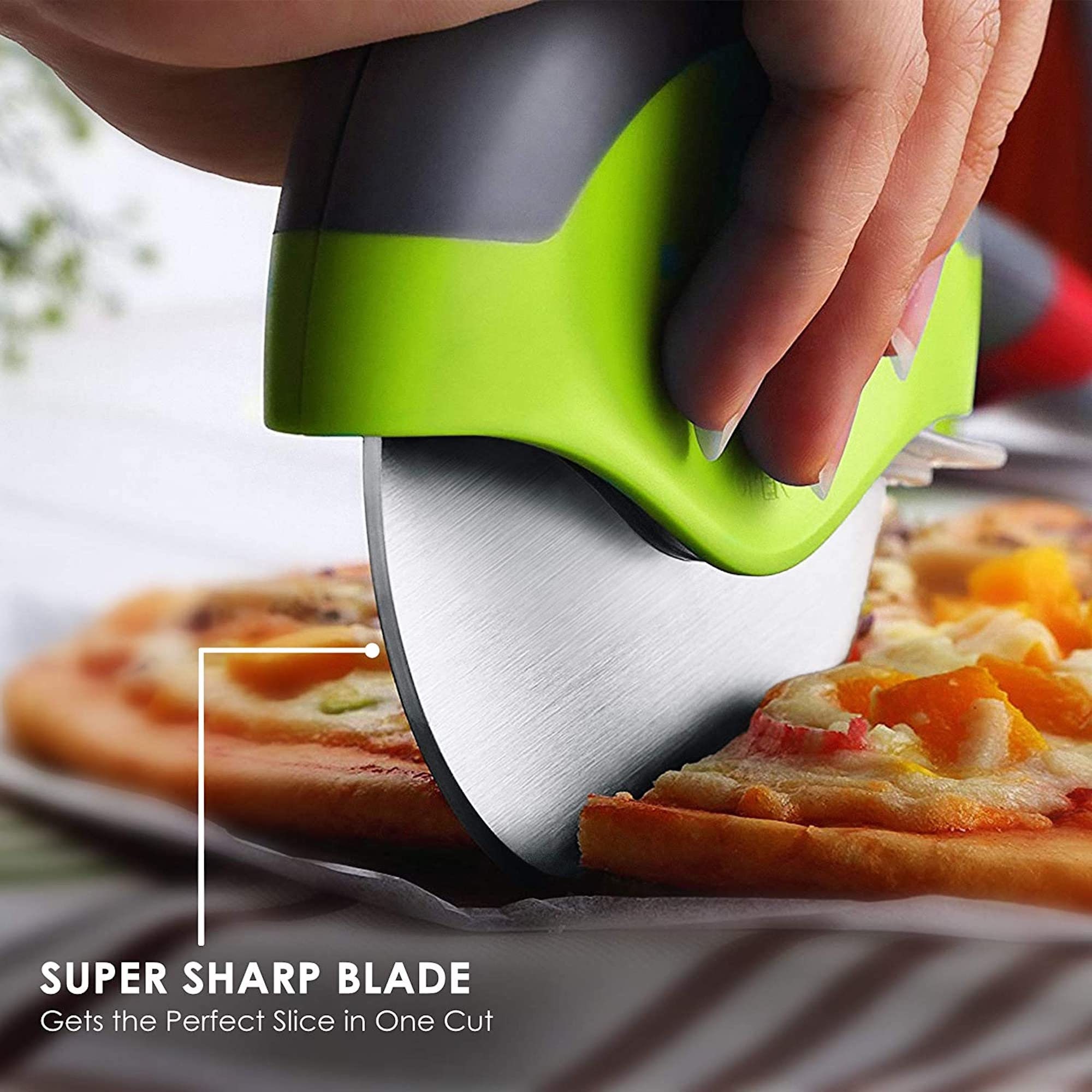 Handheld Pizza Cutter Wheel Sharp Stainless Steel Pizza Etsy UK