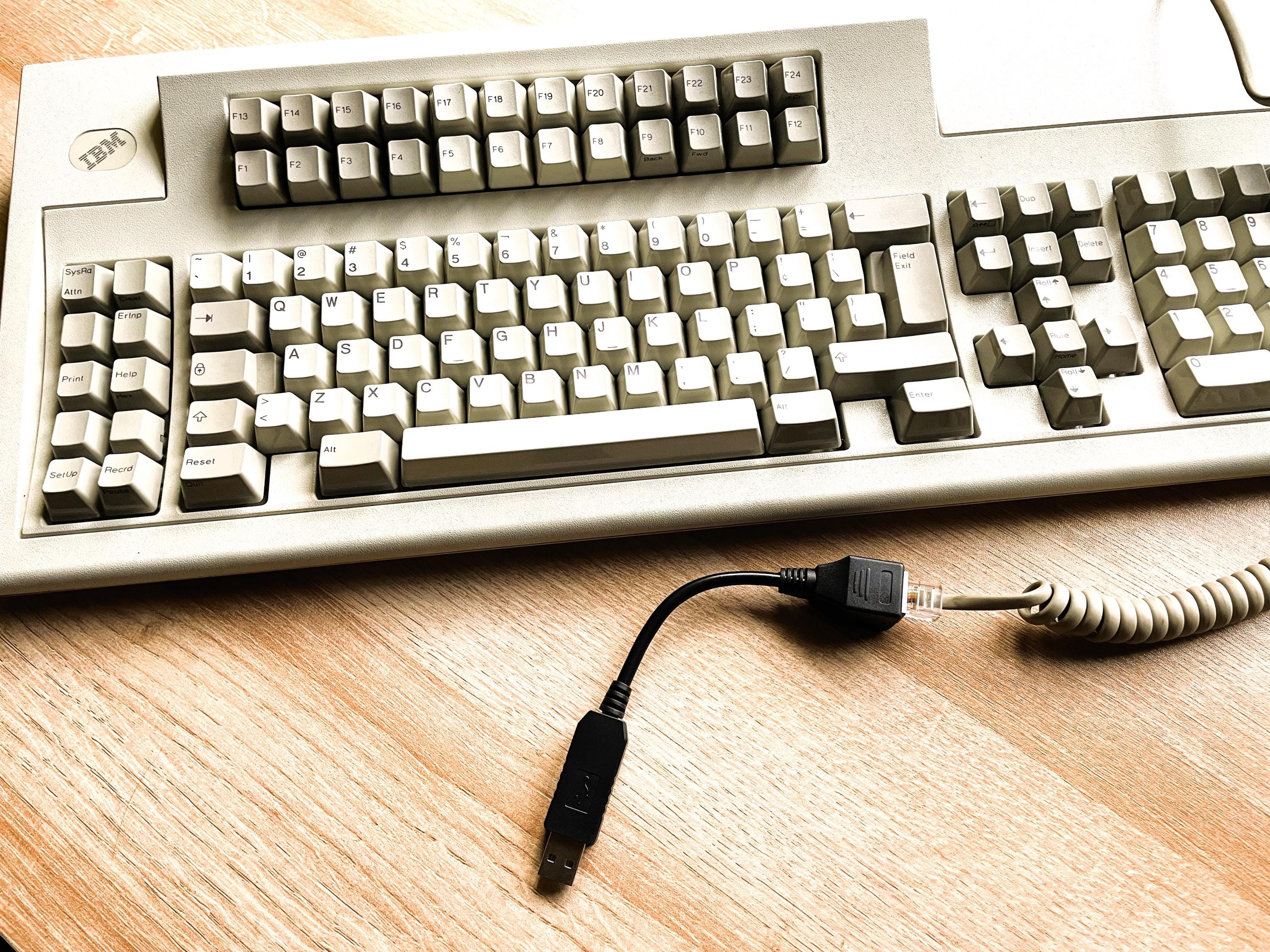 Tinkerboy IBM Terminal RJ45 Keyboard to USB Converter - Supports Vial ...