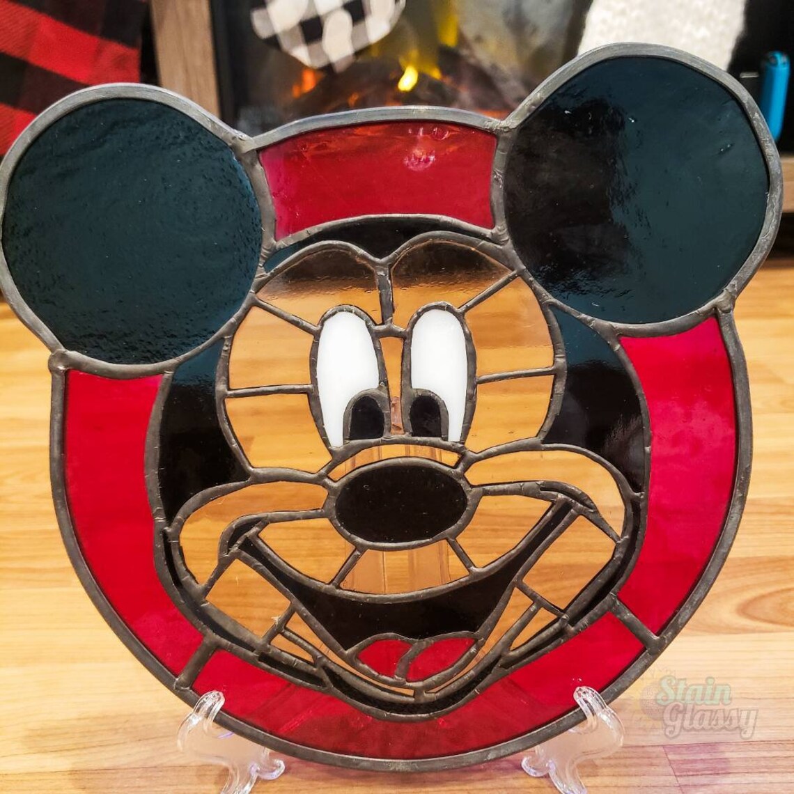 Stained Glass Mouse Etsy