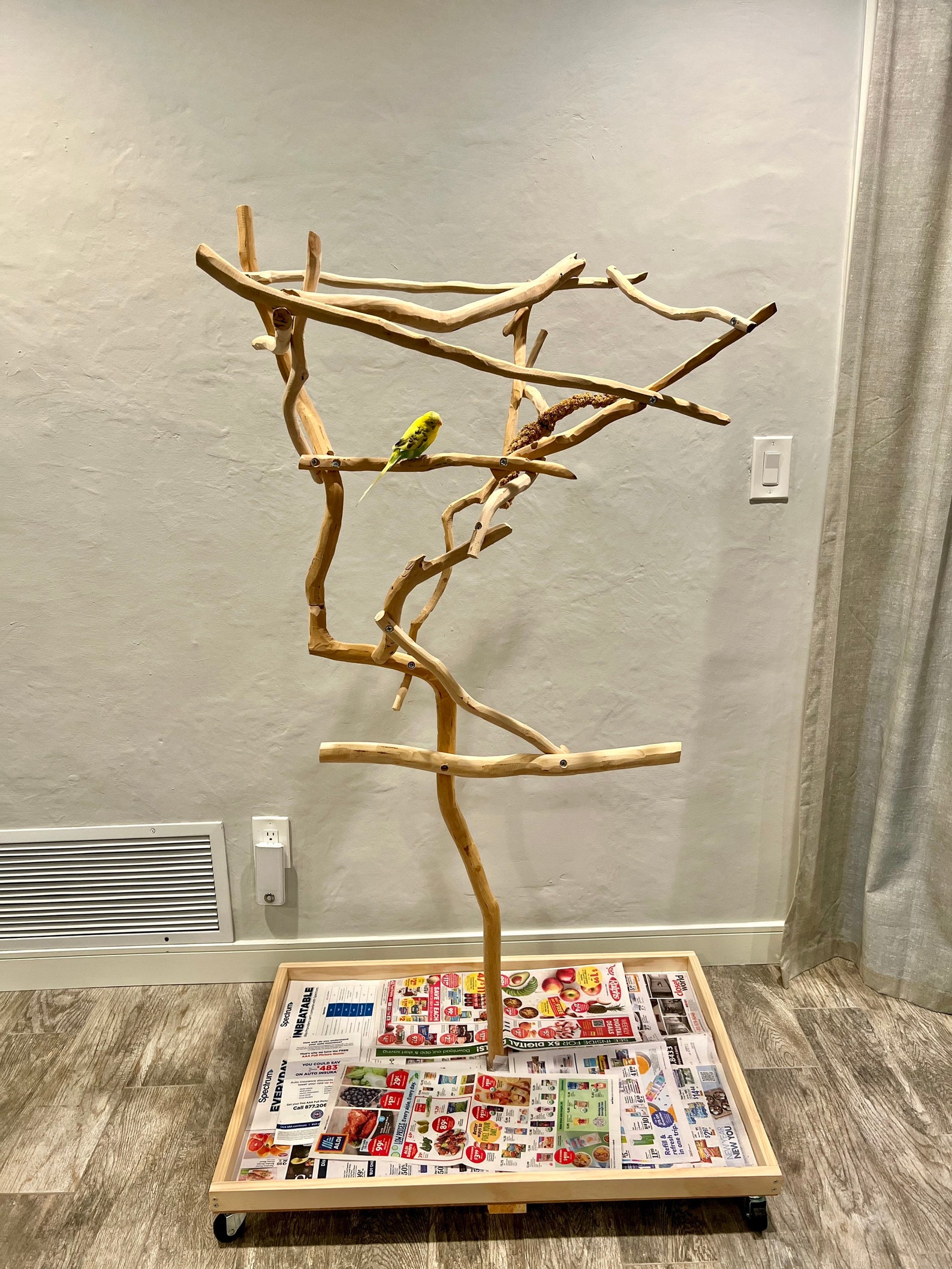 Parrot Tree Stand Easy to Assemble Customize Your Perch Etsy