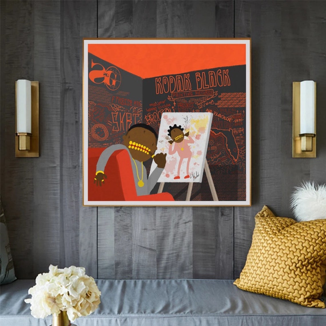 Kodak Black Painting Pictures music album poster Multisize Etsy