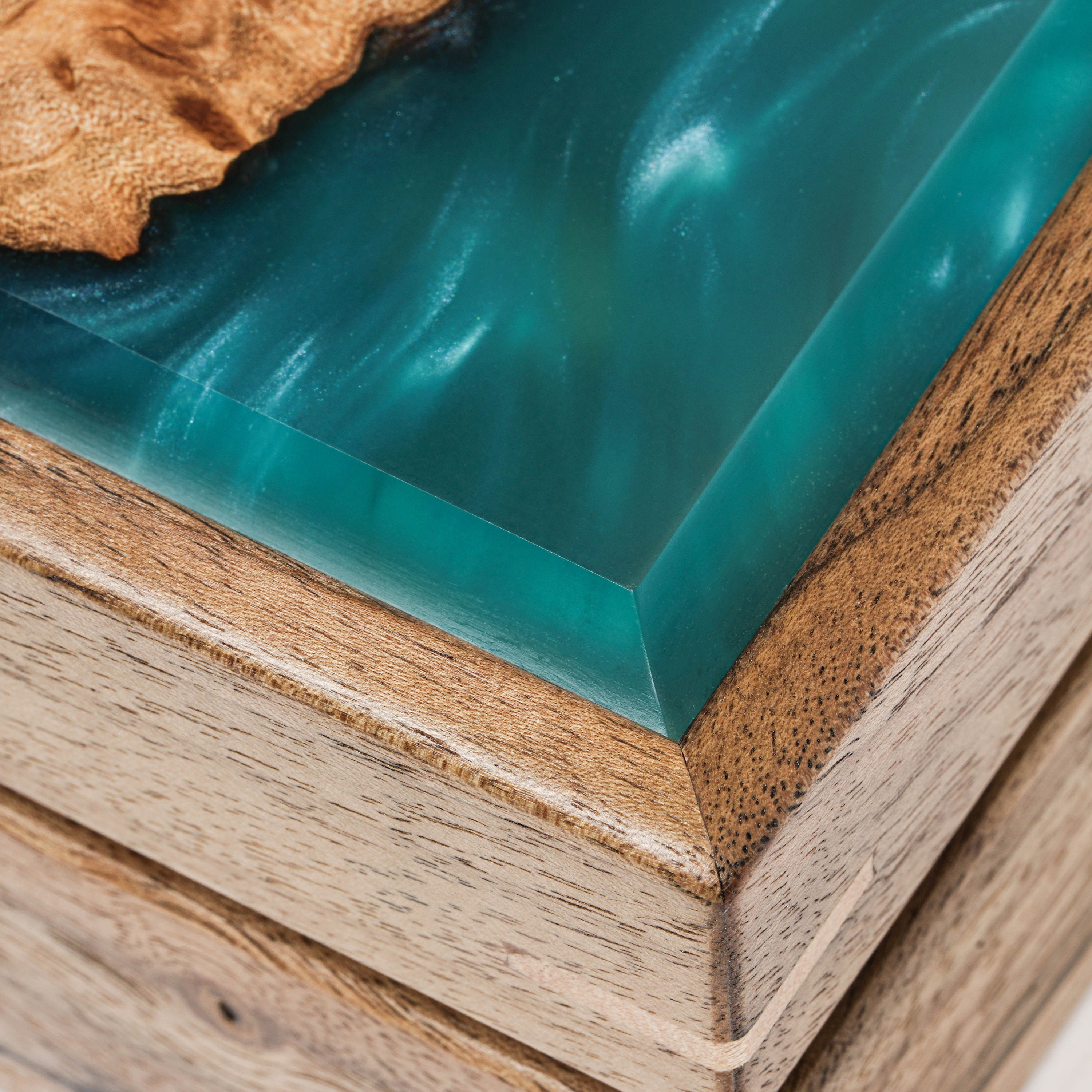 Unique jewelry box resin. Art epoxy jewelry organizer box. Etsy