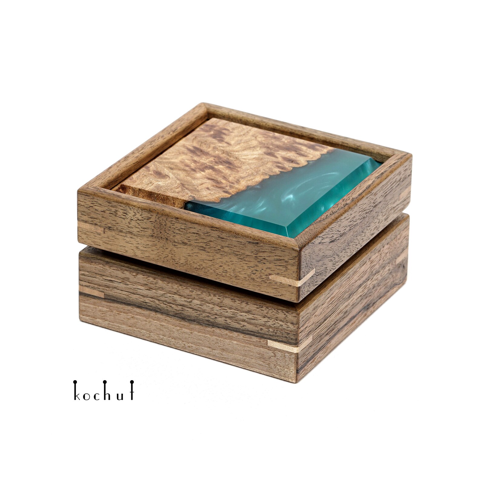 Unique jewelry box resin. Art epoxy jewelry organizer box. Etsy