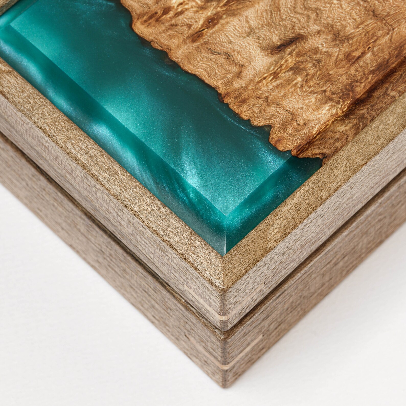 Unique jewelry box resin. Art epoxy jewelry organizer box. Etsy