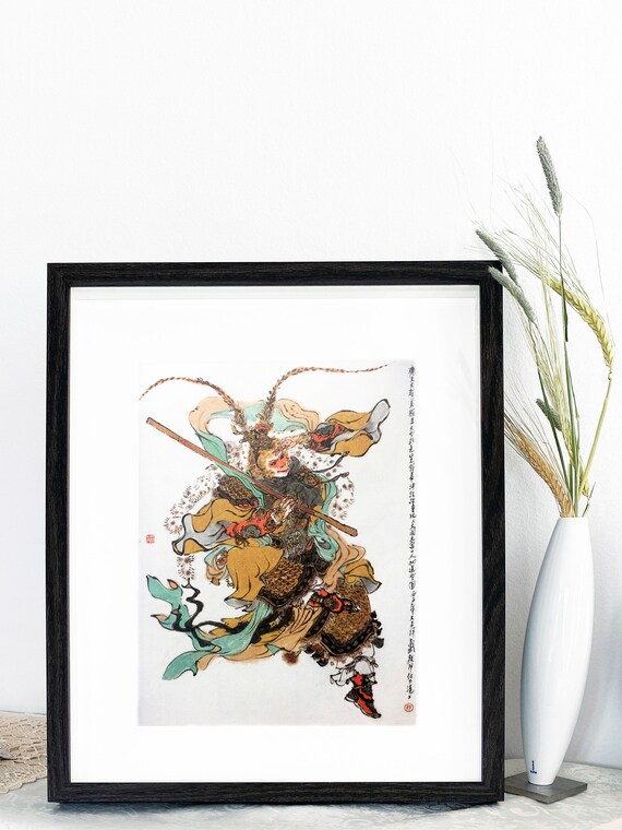The Monkey King Sun Wukong Journey To The West Fine Art Etsy The Monkey King Sun Wukong Journey To The West Fine Art Etsy