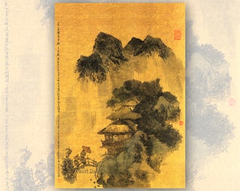 Wang Changling Tang Poetry Art Print, Chinese Painting