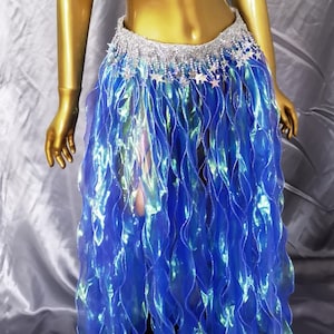 Carnival Belt Skirt/mermaid Costume Belt Skirt/mardi Gras Organza Belt Skirt/burning  Man Cosplay Costume/festival Iridescent Belt Skirt - Etsy