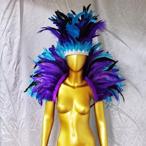 Carnival Costume Accessory/Feather Costume/Costume Feathers/Burning Man Cosplay Costume