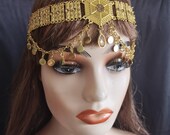 Carnival Metal Headchains/Costume Headband/Mardi Gras Head Accessory/Burning Man Cosplay Costume Accessories/Carnival Costume Body Jewelry