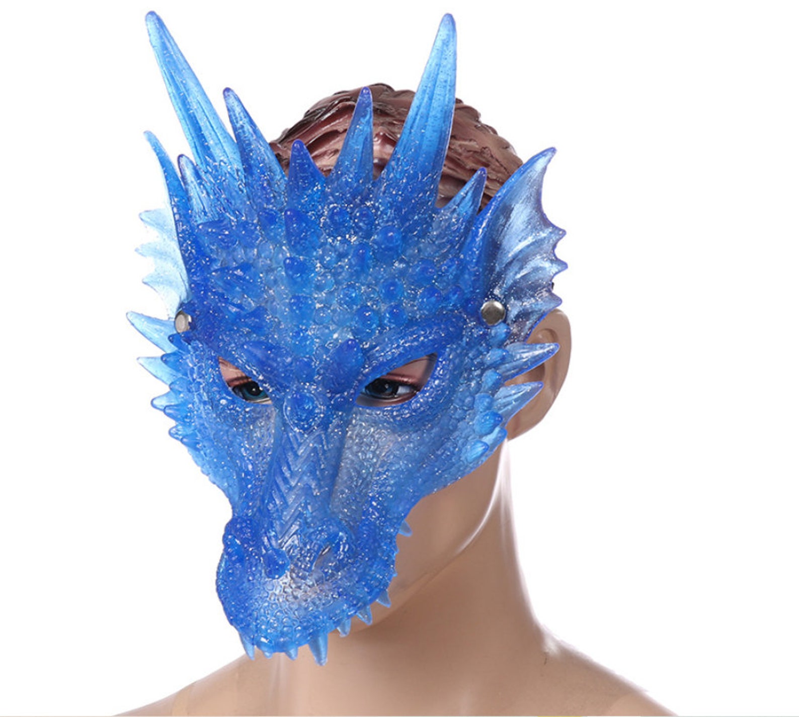 Carnival Silicon Dragon Mask Cosplay Face Mask Etsy