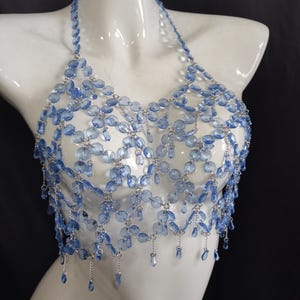 Dessus de perles acryliques Carnival/Haut pour déguisement/Haut de mardi gras/Housse de bikini/Haut EDC/Haut pour bijoux de corps