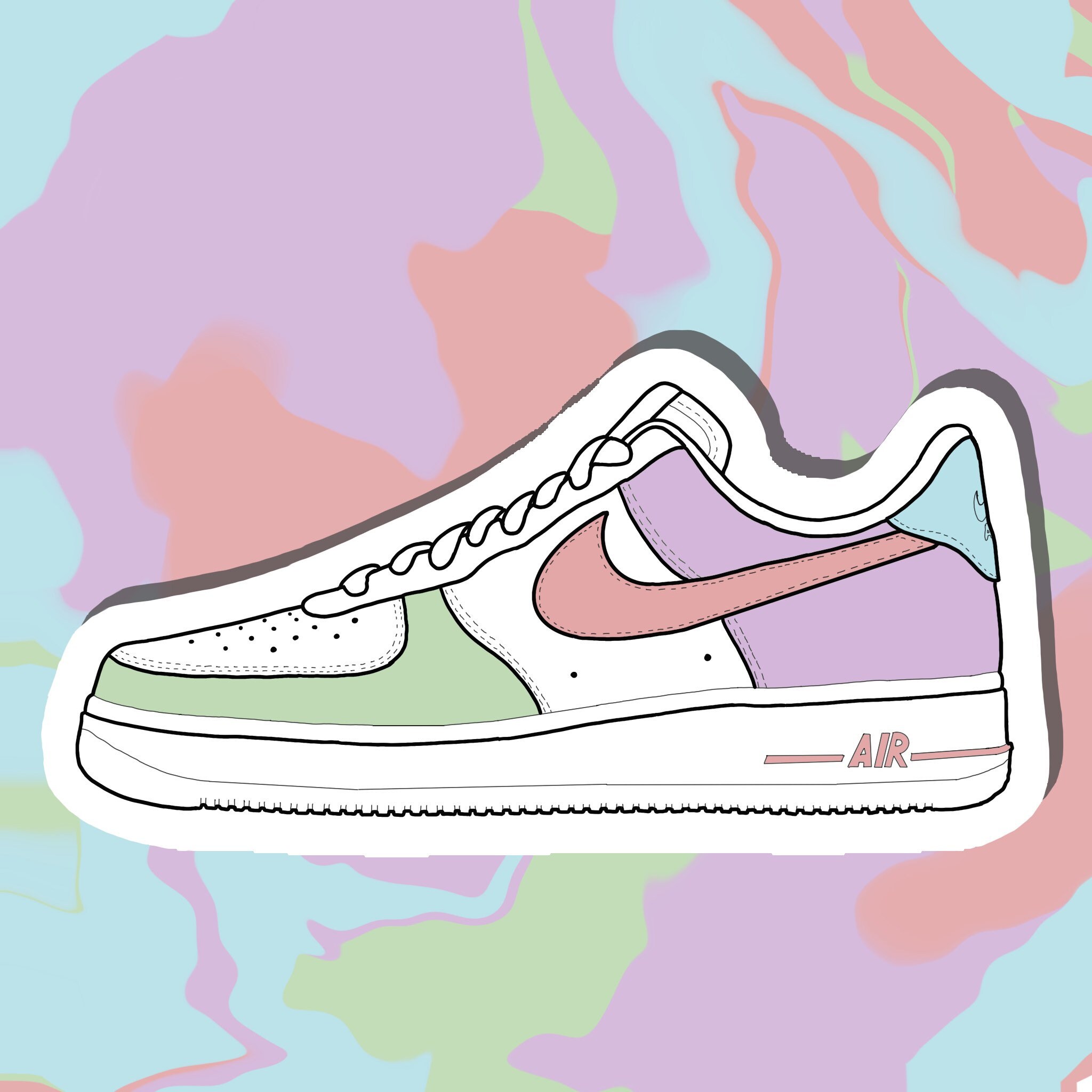 camiseta nike color pastel