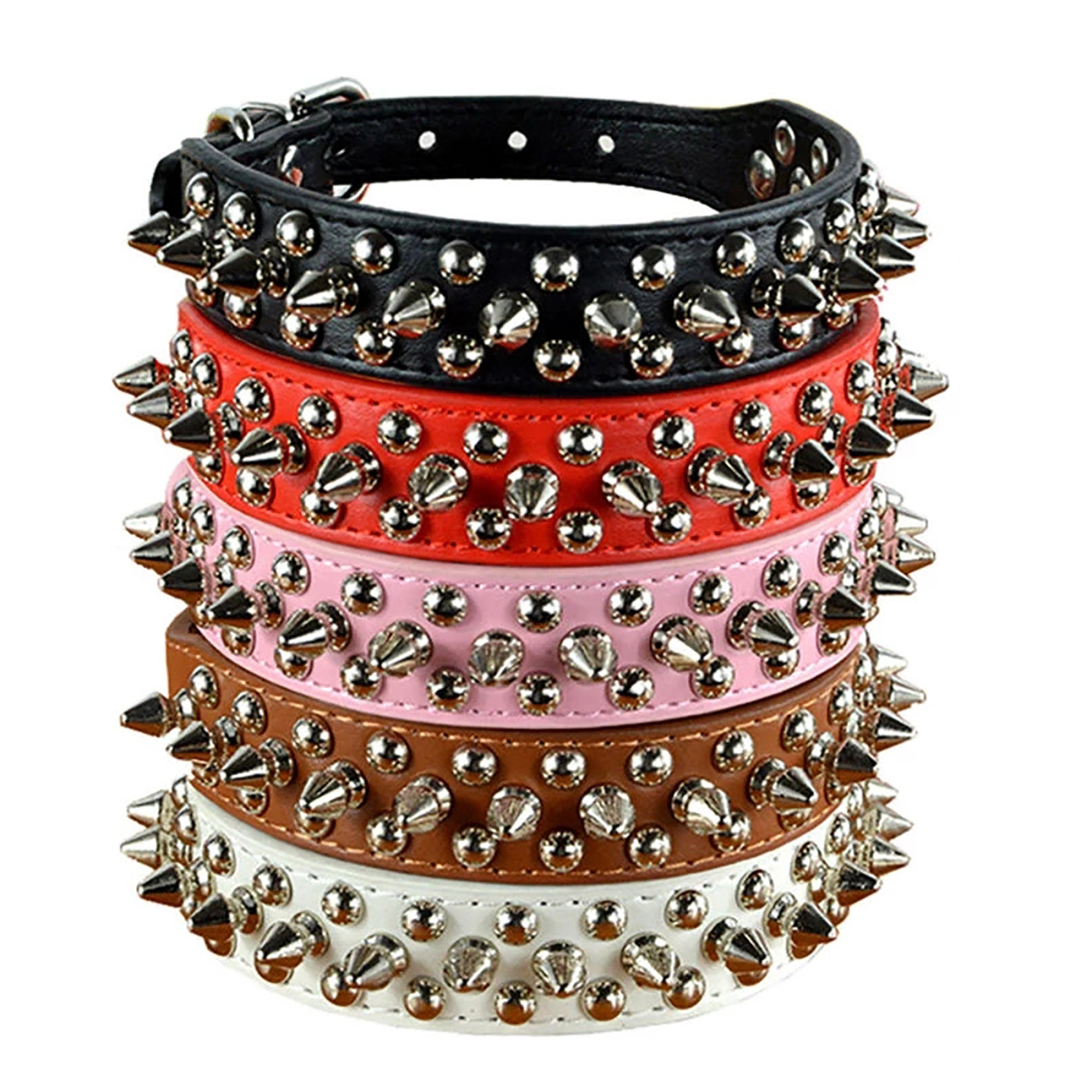 Retro Spiked Rivet Studded Dog Collars Vintage Pet Collar Etsy