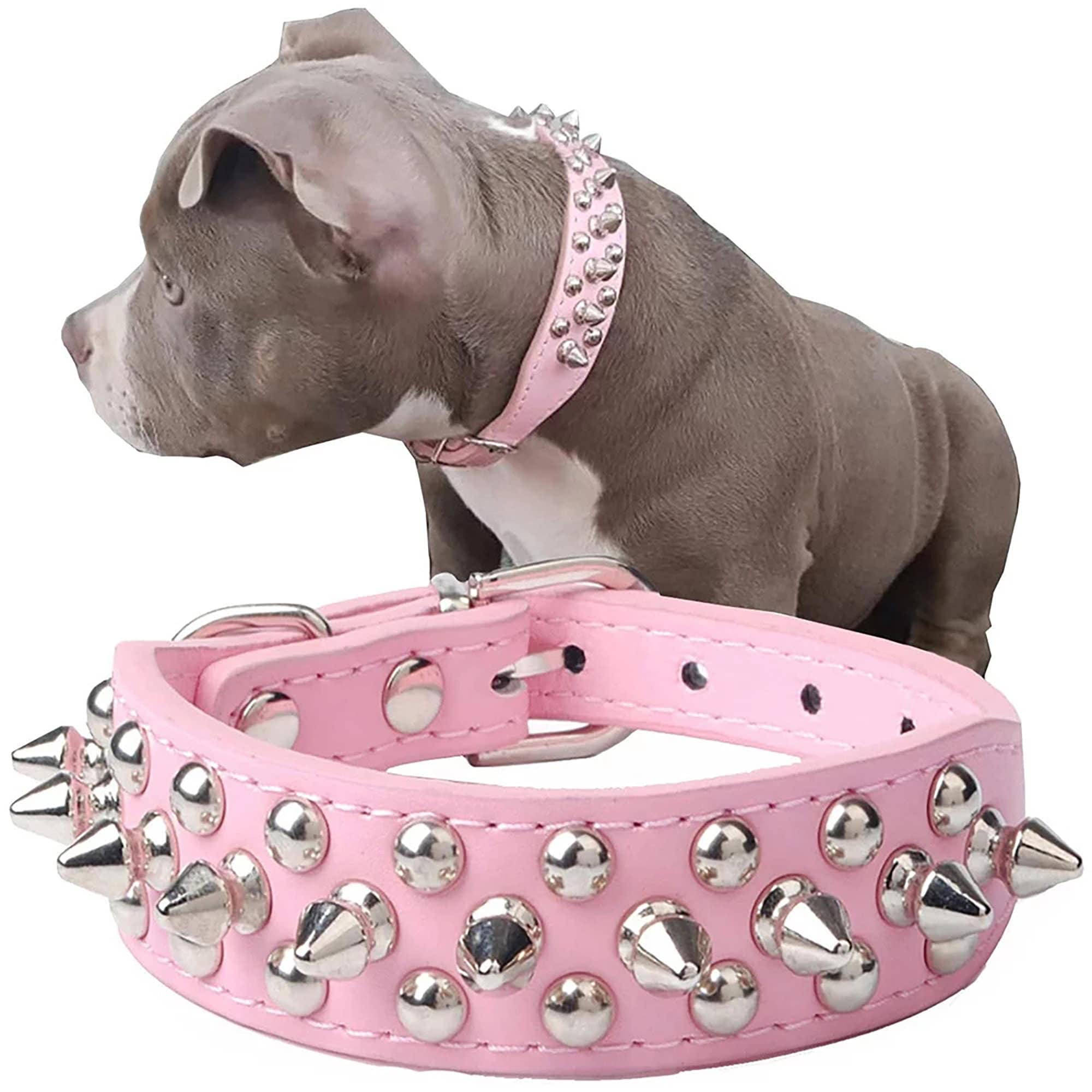 Retro Spiked Rivet Studded Dog Collars Vintage Pet Collar Etsy