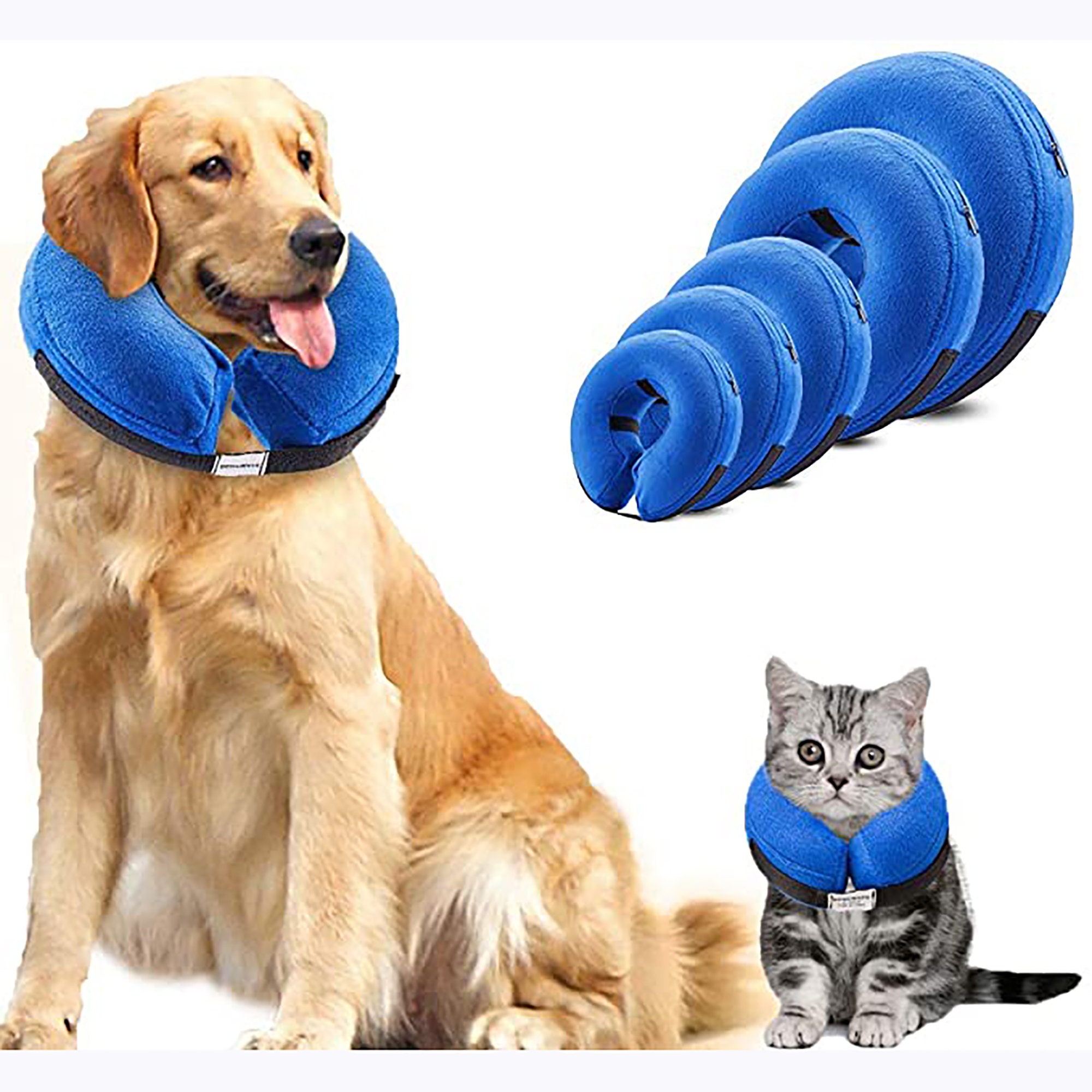 Dog Cones Inflatable Dog Collar for Pet Surgery Recovery Etsy