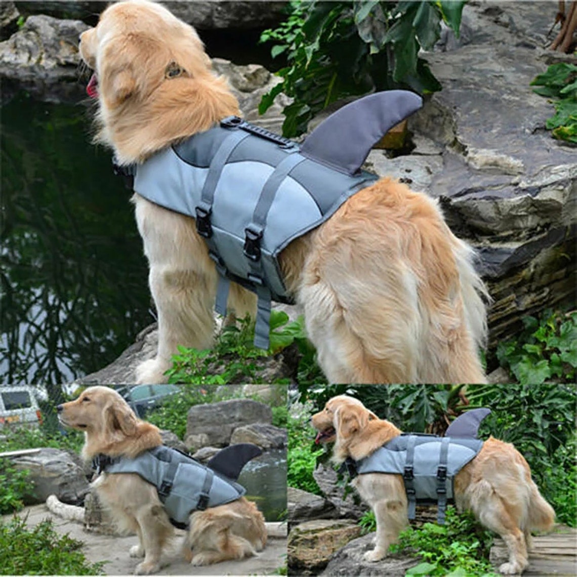 Life Vests For Dogs Dog JacketDog Lifesaver Shark Vest with Etsy