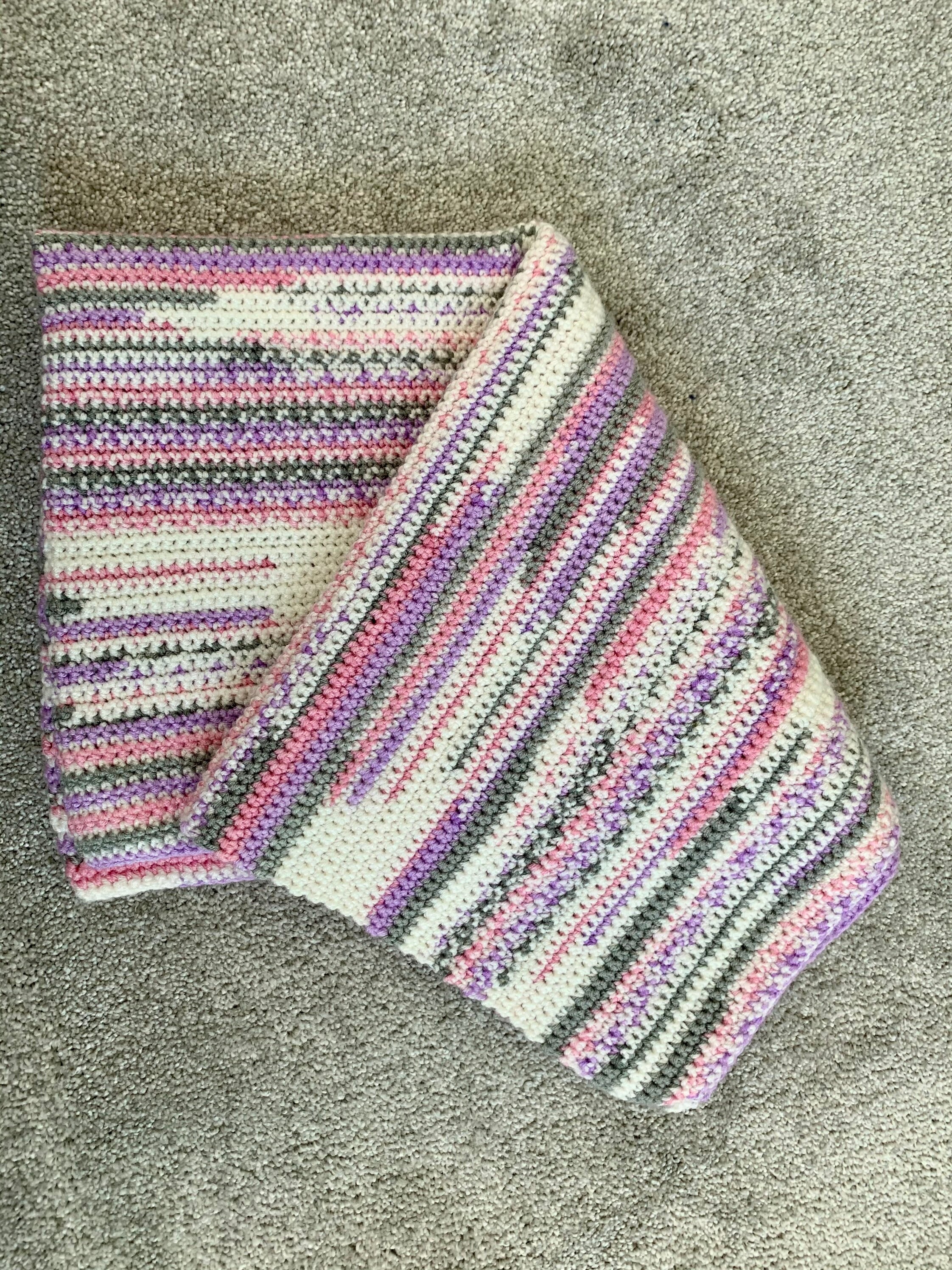 Hand crocheted baby blanket. Moses basket blanket. Perfect for Etsy