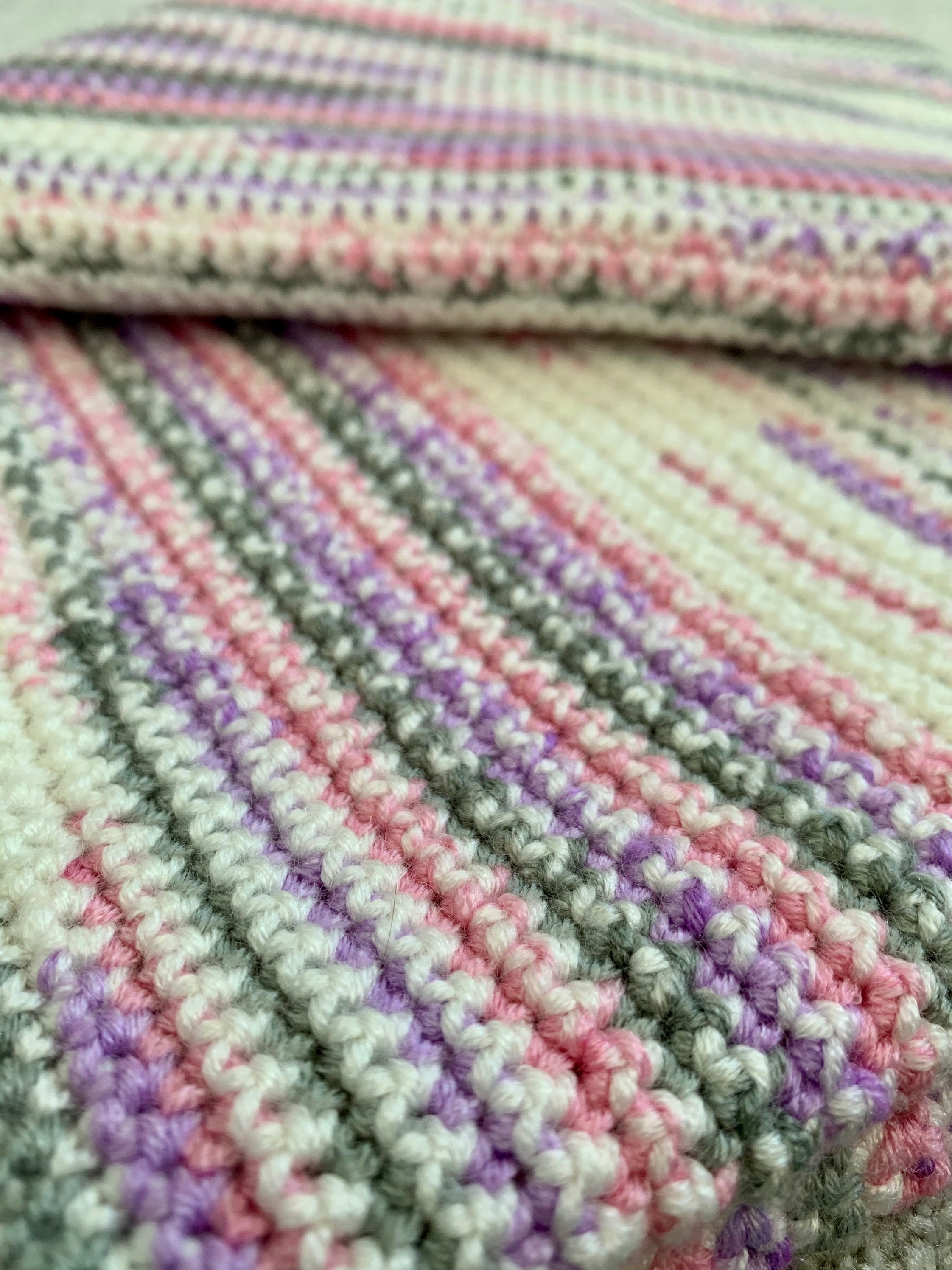 Hand crocheted baby blanket. Moses basket blanket. Perfect for Etsy