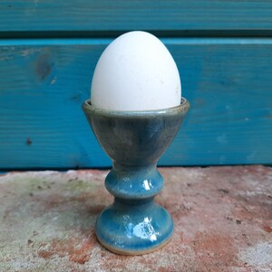 Eierbecher / Eierbecher Türkis / Keramik-Eierbecher / Eierbecher Getöpfert / Egg Cups