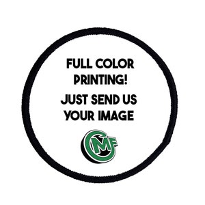 Custom 2.5&quot; Iron On Round Patch | Iron-On Patches Custom Printed, Customized Hat Patch, Small Business Logo Patches, DIY Photo Gifts for Dad
