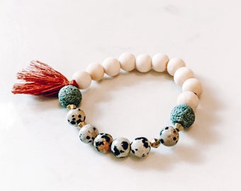 Customized Diffuser Tassel bracelet