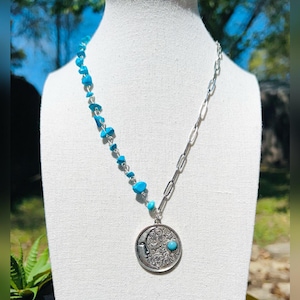 Turquoise Moon Necklace