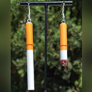 Cigarette Earrings