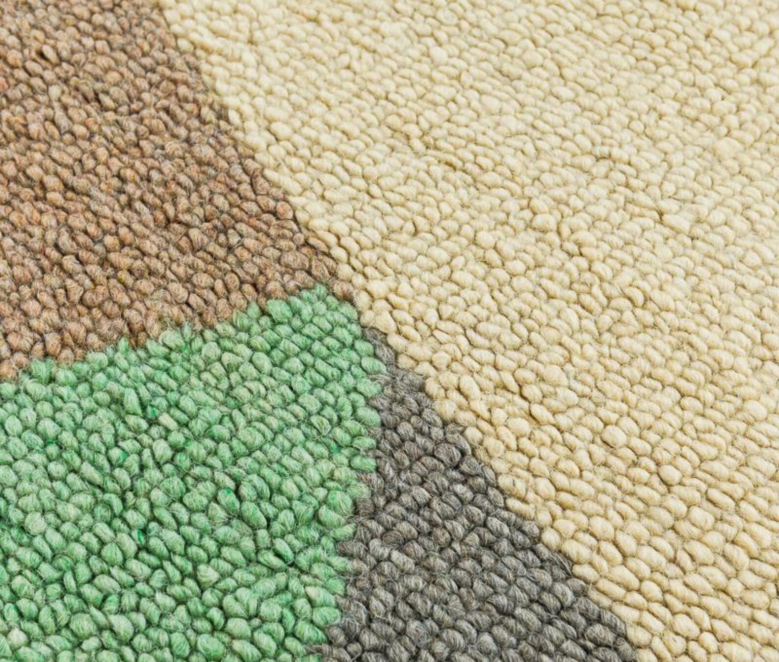 Handmade Organic Zerowaste 100 Wool Rug Geometry Living Etsy