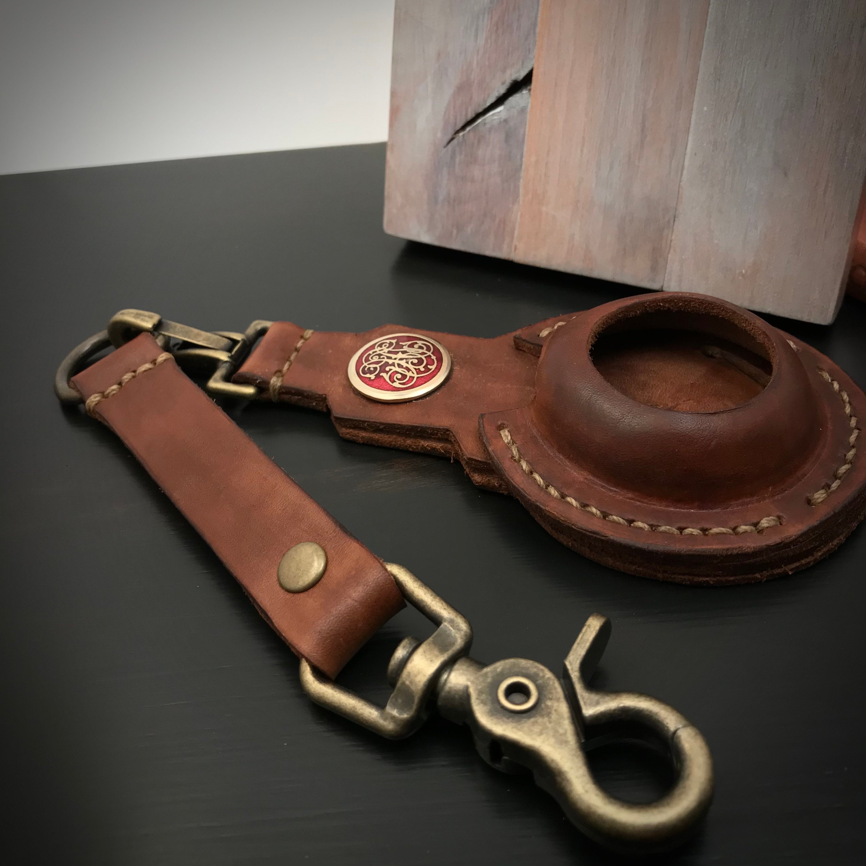 16 Size Leather Pocket Watch Holder Pouch With Lanyard Etsy