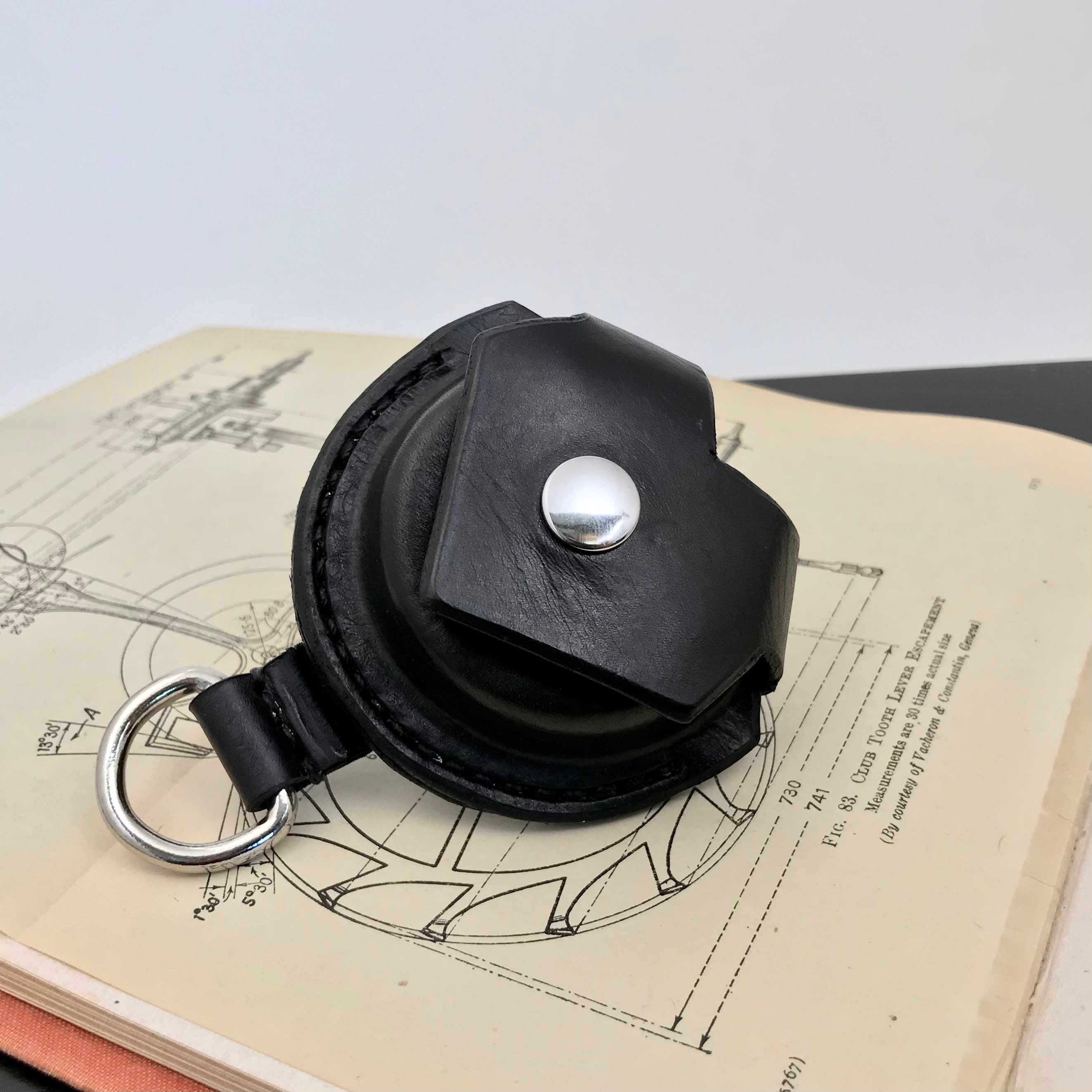 16 Size Leather Pocket Watch Holder Pouch with Belt Loop and Etsy