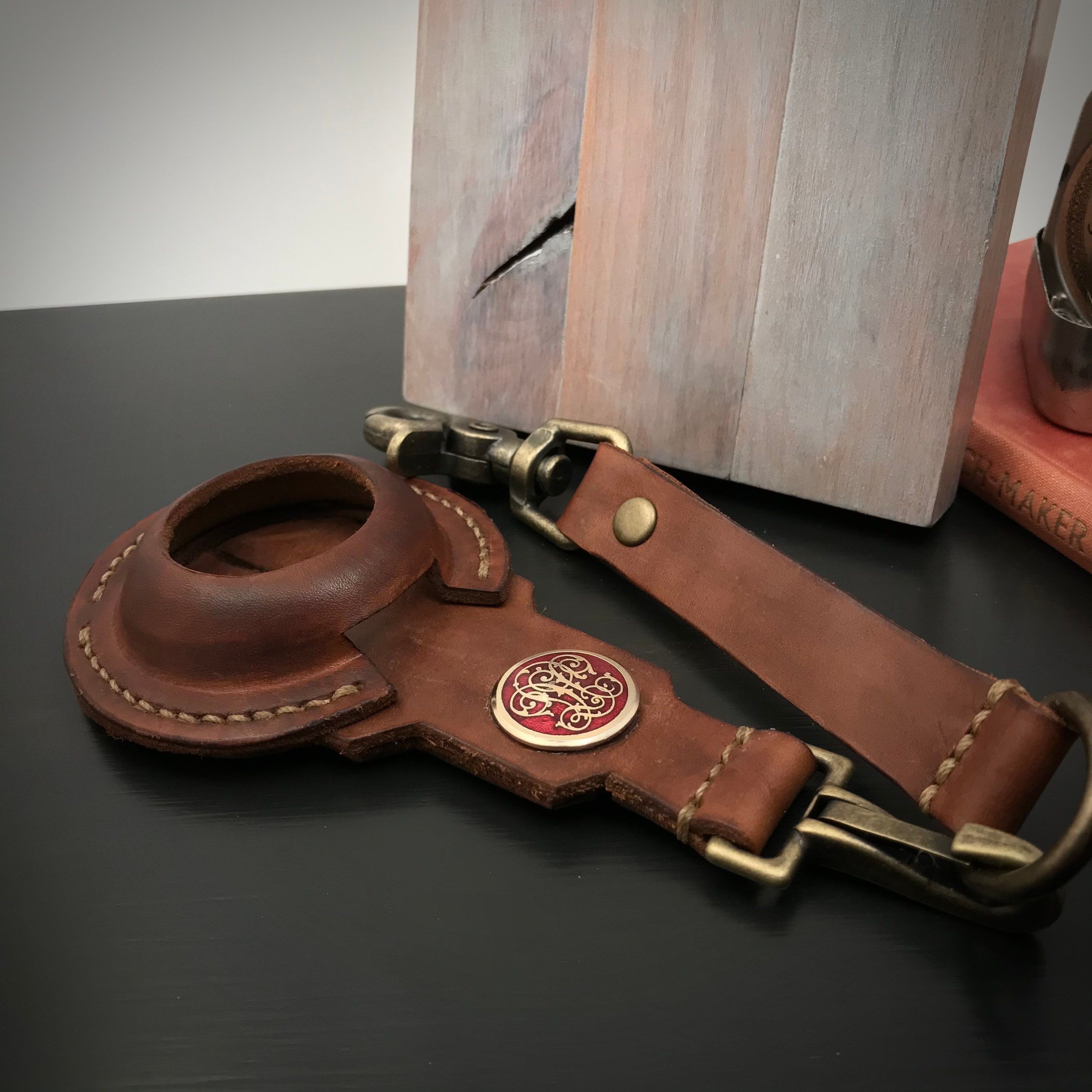 16 Size Leather Pocket Watch Holder Pouch With Lanyard Etsy